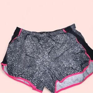 Champion Women's Black and Pink Swim Shorts